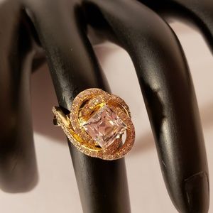 Vintage 1990s Tycoon Cubic Zirconia Ring